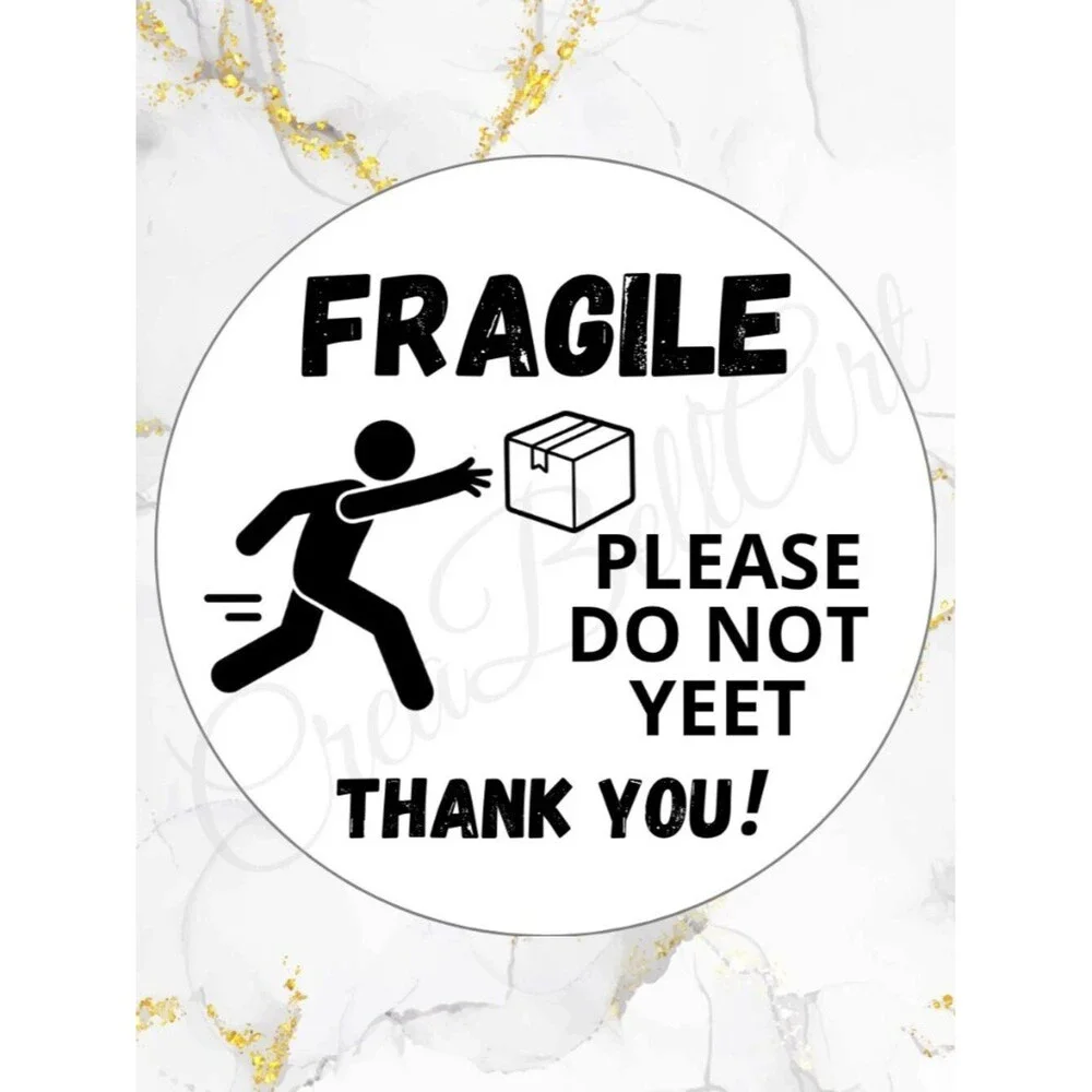100 Thank you Stickers Thermal 2